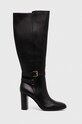Lauren Ralph Lauren ghete de piele Manchester peste 8 cm negru 802912286001.001