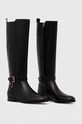 Kožne čizme Lauren Ralph Blayke 802912396001.001 crna AW23