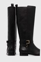 Obuwie Lauren Ralph Lauren kozaki skórzane Blayke 802912396001.001 czarny
