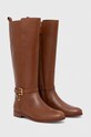 Lauren Ralph Lauren kozaki skórzane Blayke 802912396002.270 brązowy AW23