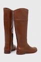 Obuwie Lauren Ralph Lauren kozaki skórzane Justine 802915418001.270 brązowy