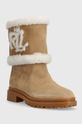 Кожаные полусапожки Lauren Ralph Lauren Carter 802915440001.200 бежевый AW23