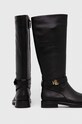 Obuwie Lauren Ralph Lauren kozaki skórzane Hallee 802915444001.001 czarny
