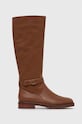 Кожени ботуши Lauren Ralph Lauren Hallee гладка кожа кафяв 802915444002.270