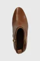 hnedá Kožené členkové topánky Lauren Ralph Lauren Maisey
