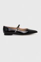 Lauren Ralph Lauren baleriny skórzane Londyn Mj czarny 802918154001.001