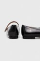 Scarpe Lauren Ralph Lauren balerrine in pelle Londyn Mj 802918154001.001 nero
