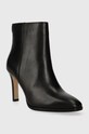 Kožené kotníkové boty Lauren Ralph Lauren Dylann 802908332001.001 černá NC24
