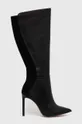 črna Usnjeni elegantni škornji Aldo Milann Ženski