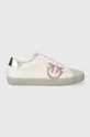 λευκό Δερμάτινα αθλητικά παπούτσια Pinko Seattle Γυναικεία