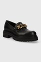 Δερμάτινα μοκασίνια Pinko Brasilia 102659.A1IF.Z99 μαύρο AW23