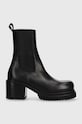 Шкіряні черевики Pinko Parry без утеплення чорний 102319.A1D4.Z99
