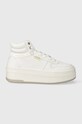 Guess sneakersy LINZY platforma biały FL8LIZ.LEA12.WHITE