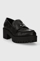 Kožené mokasíny Guess WANYN FL8WNY.LEA14.BLACK černá AW23