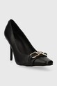 Guess stilettos de piele ELOUISA FL8ELU.LEA08.BLACK negru AW23
