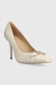 Kožené lodičky Guess ELOUISA FL8ELU.LEA08.MILK béžová AW23