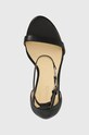 Kožne sandale Guess KABAIL3 crna FL8KIL.LEA03.BLACK