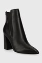 Guess sztyblety skórzane AVISH FL8AVH.LEA10.BLACK czarny AW23