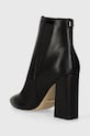 Obuwie Guess sztyblety skórzane AVISH FL8AVH.LEA10.BLACK czarny
