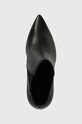 Guess sztyblety skórzane AVISH czarny FL8AVH.LEA10.BLACK