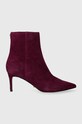 Guess botki zamszowe BRAYAN nieocieplane bordowy FL8BRN.SUE10.BORDE