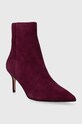 Guess botki zamszowe BRAYAN FL8BRN.SUE10.BORDE bordowy AW23