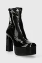 Členkové topánky Armani Exchange čierna
