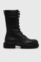 Armani Exchange bokacsizma nem szigetelt fekete XDN028.XV748.K001