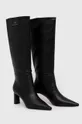 Elegantni škornji Armani Exchange črna
