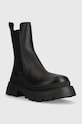Chiara Ferragni ghete chelsea de piele CF3249.001 negru AW23