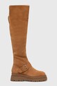 Μπότες σούετ Aldo Faralendra φλατ καφέ 13694544.FARALENDRA