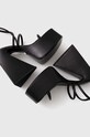 Шкіряні сандалі Naked Wolfe Angel Angel.Black.Leather чорний AW23