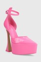 Kožené lodičky Naked Wolfe Daria Daria.Hot.Pink ružová AW23