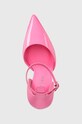 Kožené lodičky Naked Wolfe Daria ružová Daria.Hot.Pink