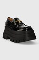 Шкіряні мокасини Naked Wolfe Delusion Delusion.Black.Box чорний SS24