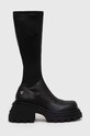 Naked Wolfe kozaki Scar imitacja skóry licowej czarny Scar.Black.Stretch