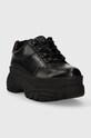 Δερμάτινα αθλητικά παπούτσια Naked Wolfe Sporty Sporty.Black μαύρο AW23