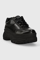 Кожаные кроссовки Naked Wolfe Sporty Sporty.Black чёрный AW23