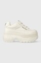 Кожаные кроссовки Naked Wolfe Sporty платформа белый Sporty.White