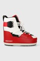 Moon Boot hócipő SNEAKER MID szintetikus bőr piros 14028200.004