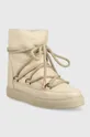 Inuikii stivali da neve in pelle FULL LEATHER WEDGE beige