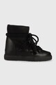 Kožené snehule Inuikii CLASSIC WEDGE usňová koža čierna 75203.005.Black