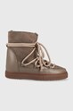 Kožené snehule Inuikii Classic Wedge usňová koža hnedá 75203.005.Taupe