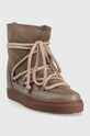 Kožené snehule Inuikii Classic Wedge 75203.005.Taupe hnedá AW23