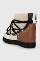 Obuv Kožené snehule Inuikii Curly Rock Wedge 75103.076.Cream béžová