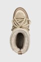 Inuikii śniegowce skórzane Curly Rock Wedge beżowy 75103.076.Beige