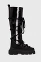 Usnjene snežke Inuikii Endurance Cozy High Prijazno od planeta črna 75107.144.Black