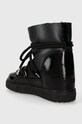 Obuv Kožené snehule Inuikii Gloss Wedge 75203.007.Black čierna