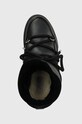 Kožené snehule Inuikii Gloss Wedge čierna 75203.007.Black