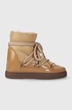 Kožené snehule Inuikii Gloss Wedge zateplené béžová 75203.007.Beige